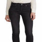 Calça Jeans Slimming Ralph Lauren Feminina Clássica Reta Cintura Média Preta Tamanho 4 Petite