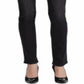 Calça Jeans Slimming Ralph Lauren Feminina Clássica Reta Cintura Média Preta Tamanho 4 Petite
