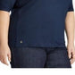 Blusa Ralph Lauren Feminina Manga Curta Gola Alta Azul Tamanho 2X