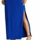 Vestido Ralph Lauren Feminino Azul com Babados e Mangas Vazadas, Tamanho 14