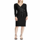 Vestido Ralph Lauren Feminino com Detalhe de Laço Preto Tamanho 14 Petite
