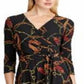 Vestido de malha com estampa equestre Ralph Lauren feminino, preto, tamanho 6, pequeno