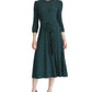Vestido Ralph Lauren Feminino com Bolinhas e Corte A, Preto, Tamanho 6