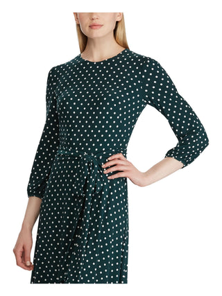 Vestido Ralph Lauren Feminino com Bolinhas e Corte A, Preto, Tamanho 6