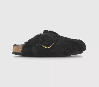 Birkenstock - Tamancos Boston Big Buckle Teddy Femininos