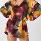 Bibi - Tie Dye Waffle Knit Top