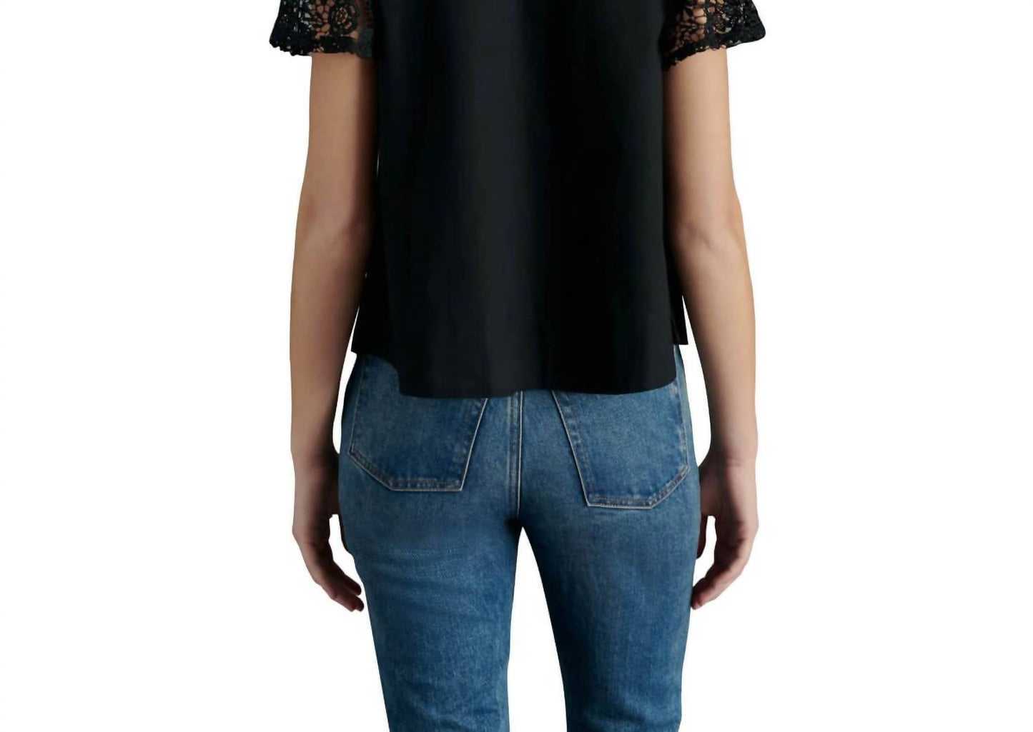 Steve Madden - Fraisa Floral Lace Illusion Cotton Top