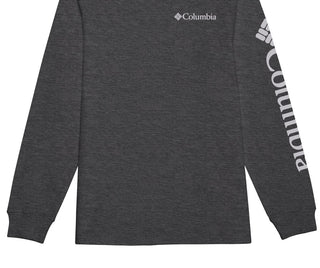 Camiseta Columbia Masculina Graphic Manga Longa Cinza Tamanho XG