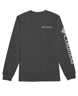 Camiseta Columbia Masculina Graphic Manga Longa Cinza Tamanho XG