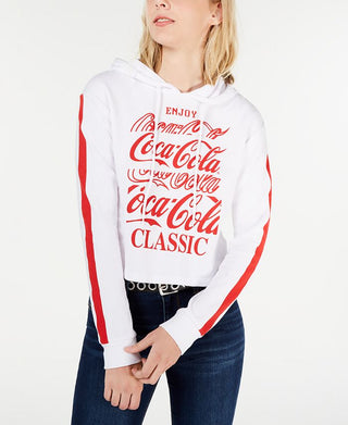 Moletom com capuz Coca-Cola Graphic Love Tribe Junior, tamanho X-G, branco