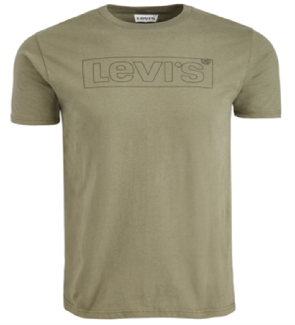 Camiseta Levi's Masculina Boxed Logo Verde Tamanho Grande