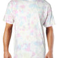 Camisa casual masculina Coca-Cola Uv Cotton Tie Dye rosa tamanho X-G