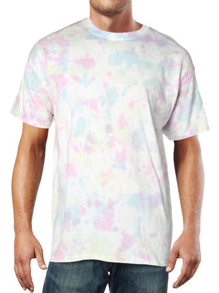 Camisa casual masculina Coca-Cola Uv Cotton Tie Dye rosa tamanho X-G