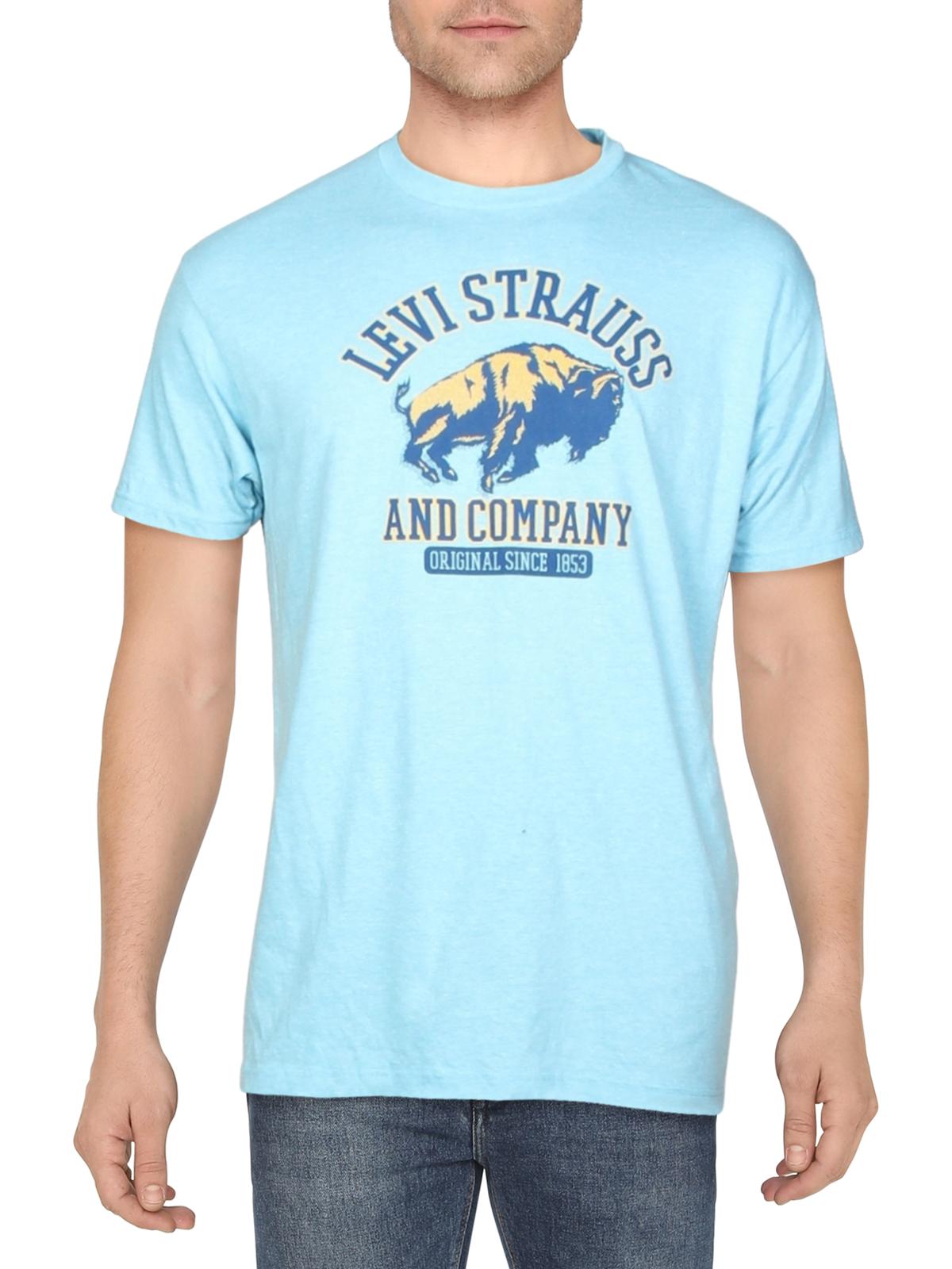 Camiseta Levi's Masculina Buffalo Graphic Azul Tamanho X-G