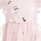 Vestido de malha com babados para meninas Hello Kitty, rosa, tamanho 5