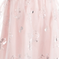 Vestido de malha com babados para meninas Hello Kitty, rosa, tamanho 5