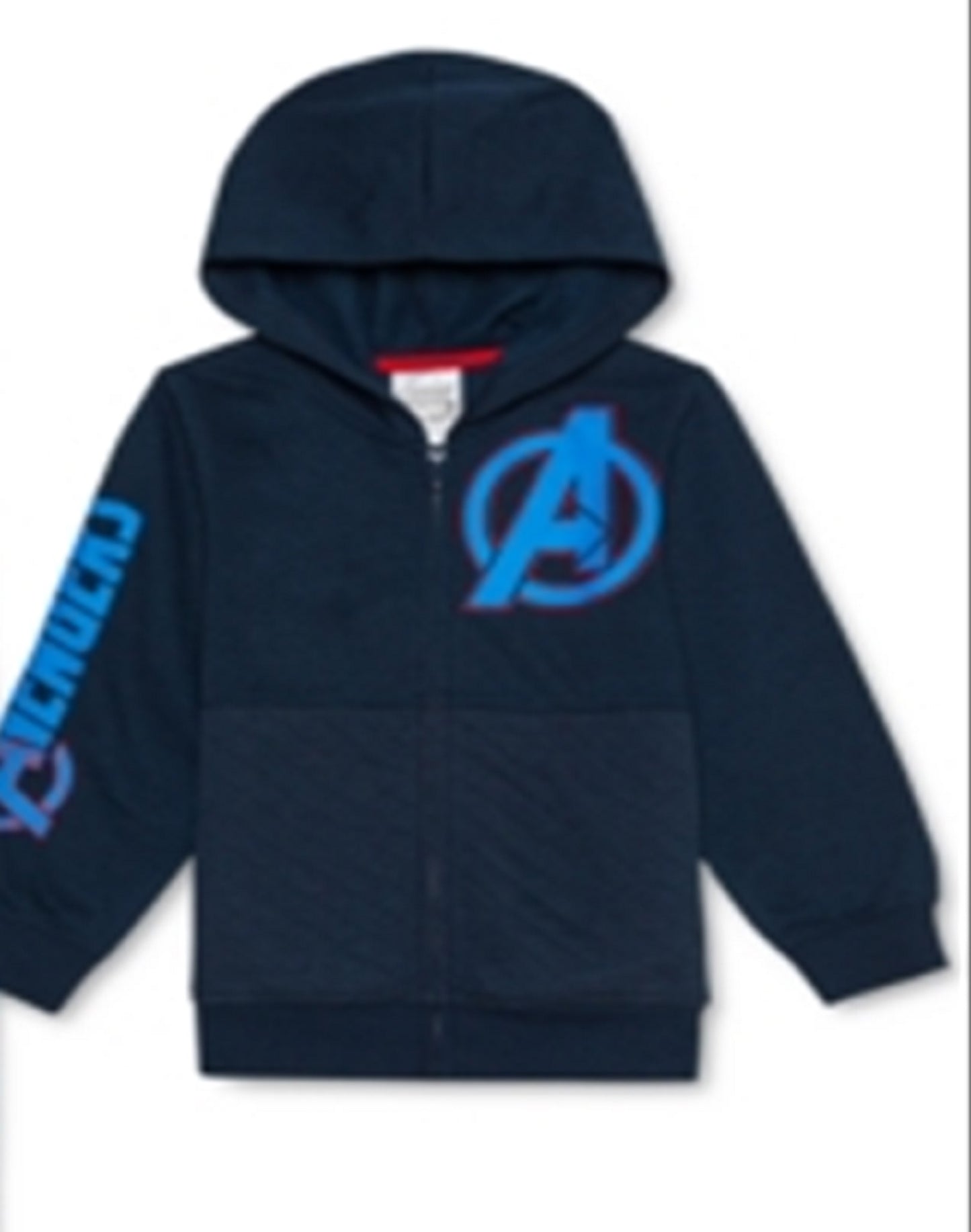 Conjunto de 3 peças de moletom com capuz e calça de moletom Marvel Little Boy Avengers, azul, tamanho 7
