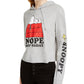 Moletom com capuz estampado Snoopy Peanuts Junior cinza tamanho X-S