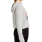 Moletom com capuz estampado Snoopy Peanuts Junior cinza tamanho X-S