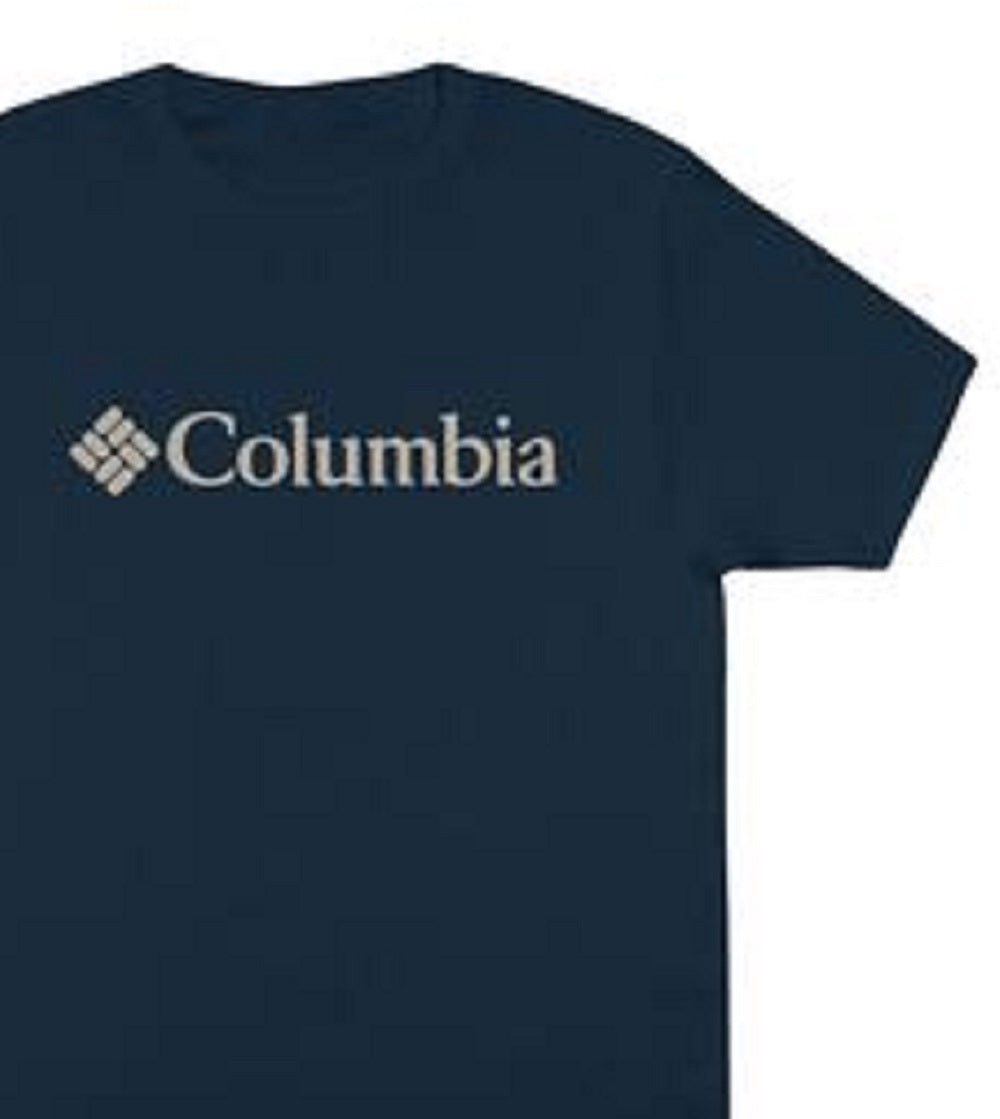 Camiseta Columbia Masculina Franchise Manga Curta Azul Tamanho XXG