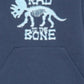 Moletom com capuz Jem Toddler Boy's Rad To The Bone, azul, tamanho 2