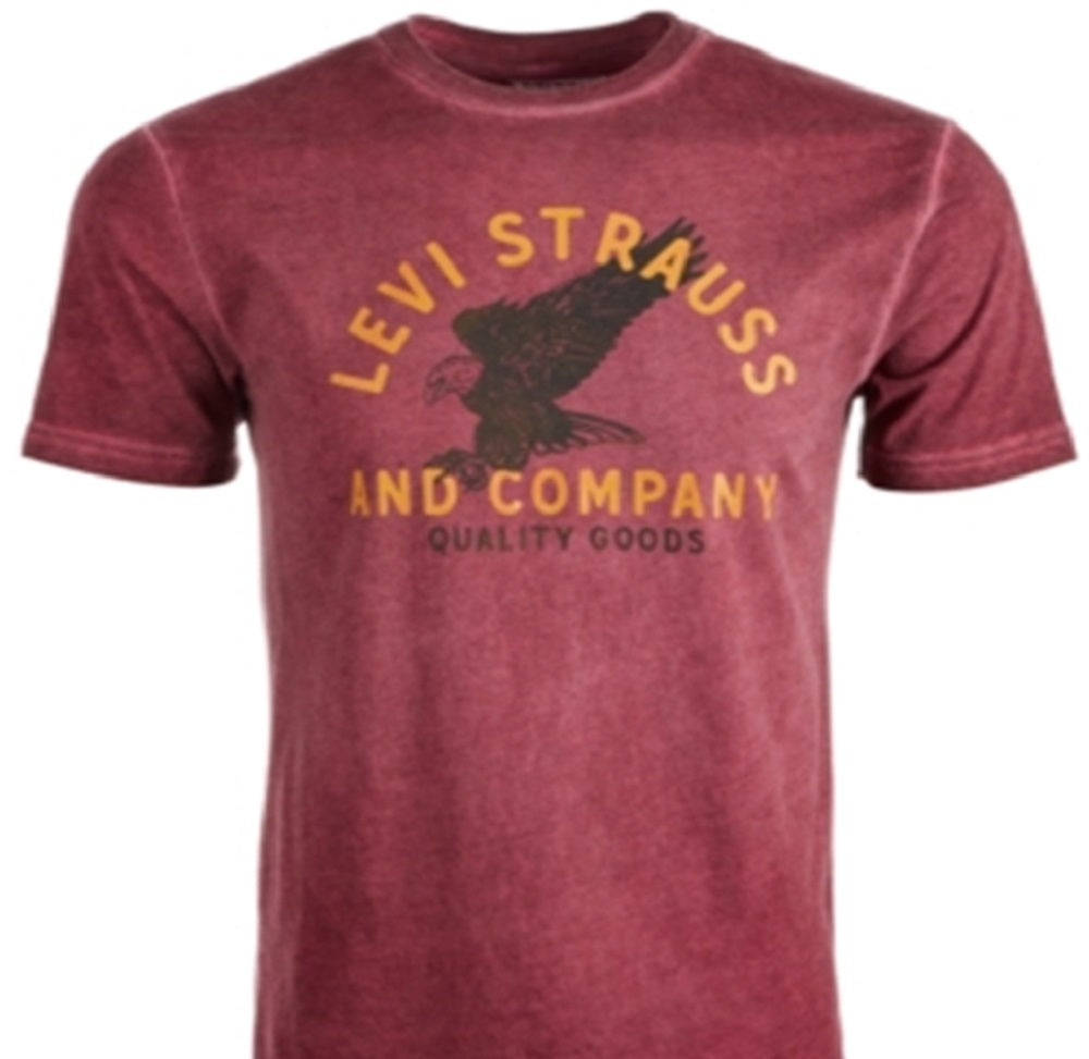 Camiseta Levi's Masculina Haxel Logo Graphic Vermelha Tamanho XX-G