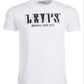 Camiseta Levi's Masculina de Algodão com Logotipo Holoceno, Branca, Tamanho Médio