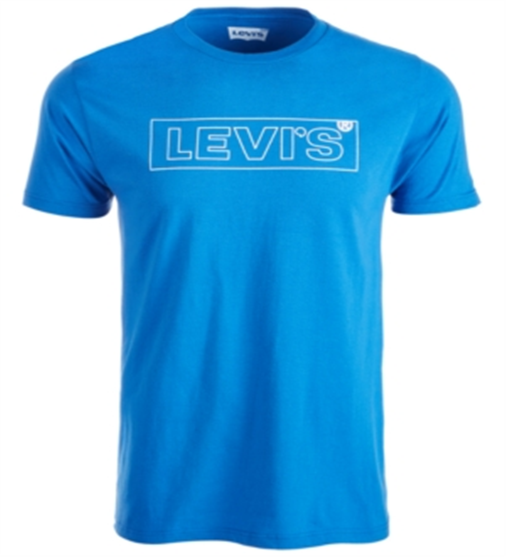Camiseta Levi's Boxtab Cotton Logo Masculina Azul Tamanho XX-G
