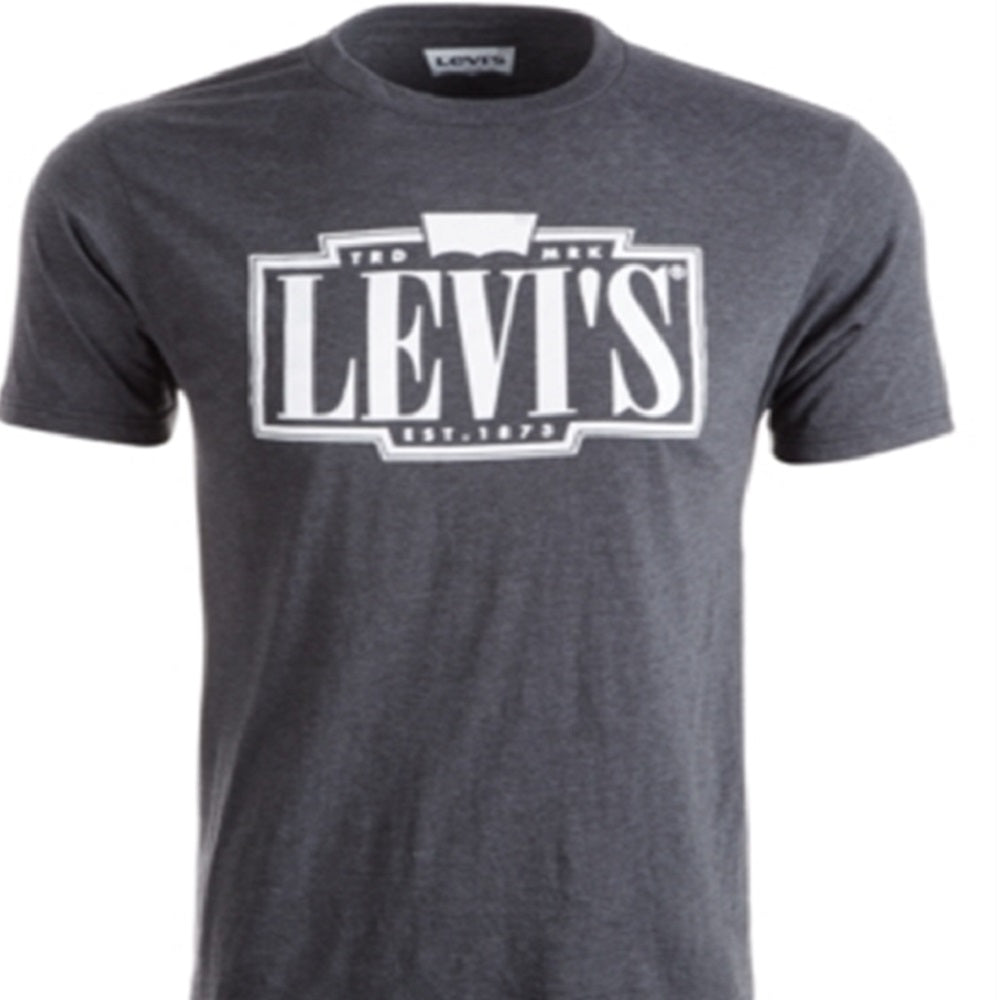 Camiseta Levi's Masculina Tracking Logo Graphic Cinza Tamanho Médio
