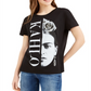 Camiseta estampada Frida Kahlo da Love Tribe Junior, preta, tamanho grande