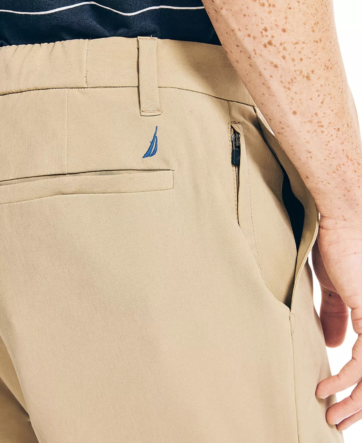 Calça Slim Fit Masculina Nautica Marrom Tamanho 34X30