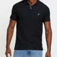 Camisa polo masculina Nautica, feita de forma sustentável, preta, tamanho pequeno
