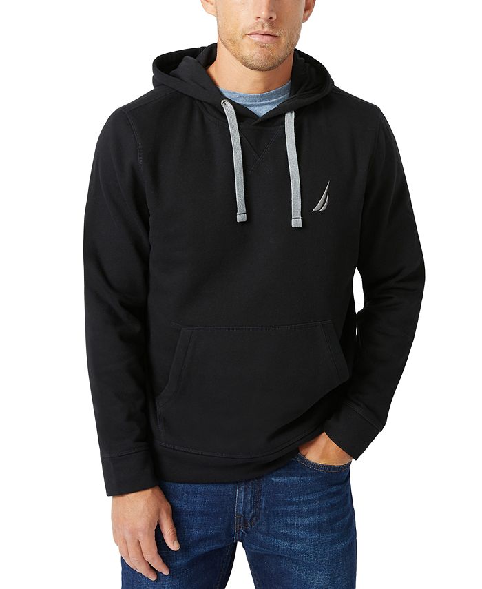 Moletom com capuz masculino Nautica J Class Logo Fleece Azul Tamanho Grande
