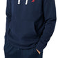 Moletom com capuz masculino Nautica J Class Logo Fleece Azul Tamanho Grande