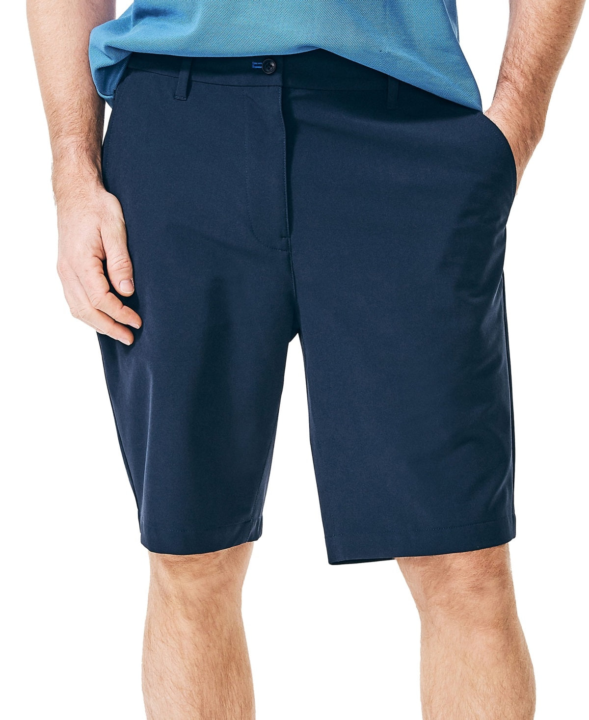 Shorts Nautica Navtech Performance Stretch Masculino Azul Tamanho 38
