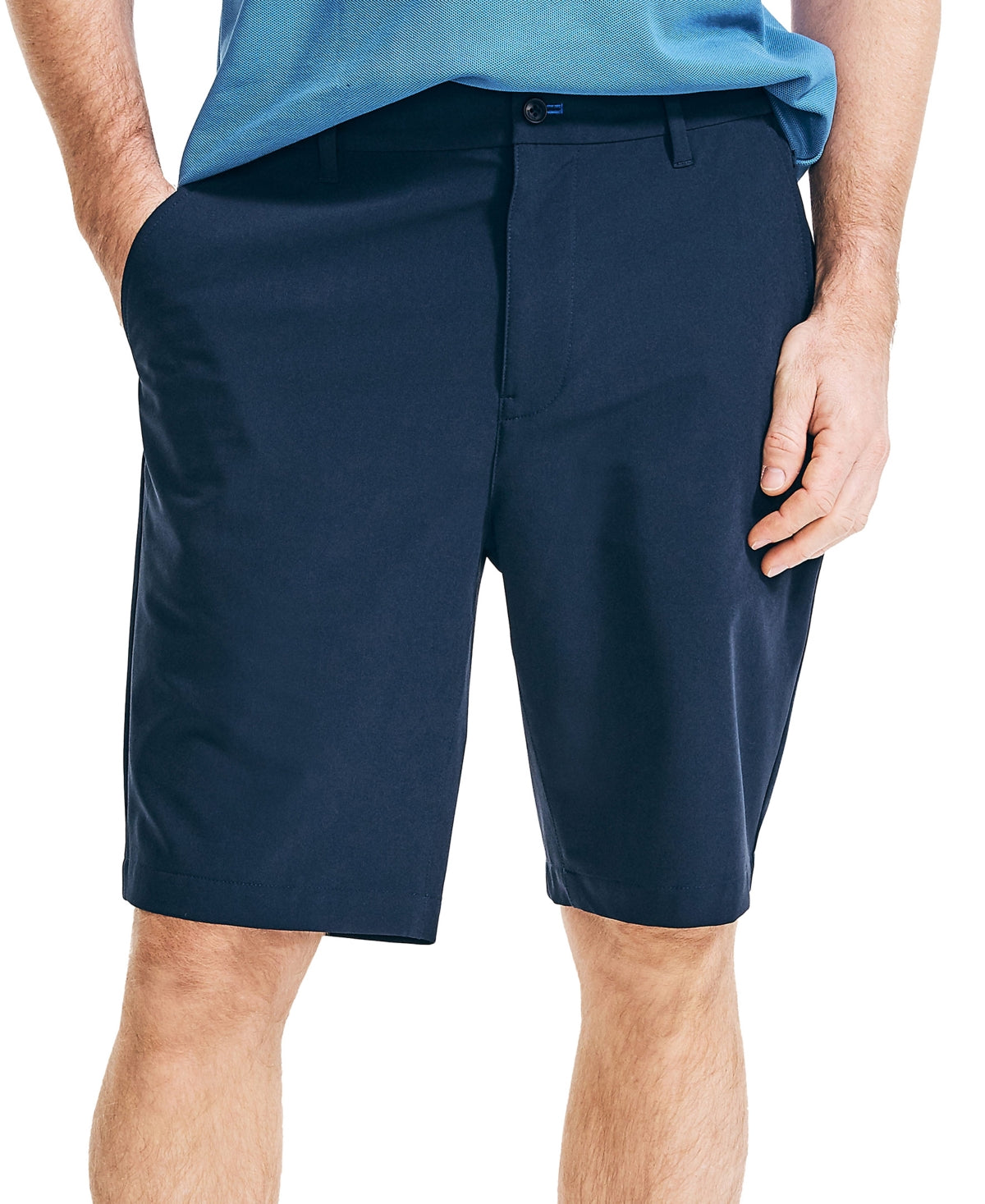 Shorts Nautica Navtech Performance Stretch Masculino Azul Tamanho 38