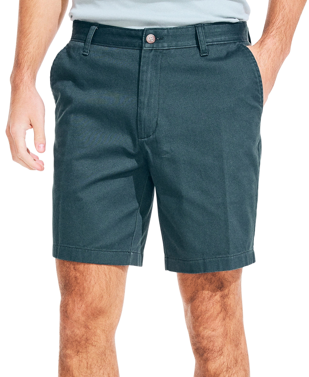Calções de convés Nautica 8.5 para homem, verde, tamanho 33