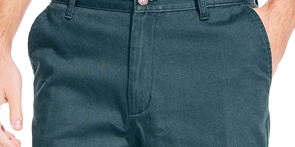 Calções de convés Nautica 8.5 para homem, verde, tamanho 33