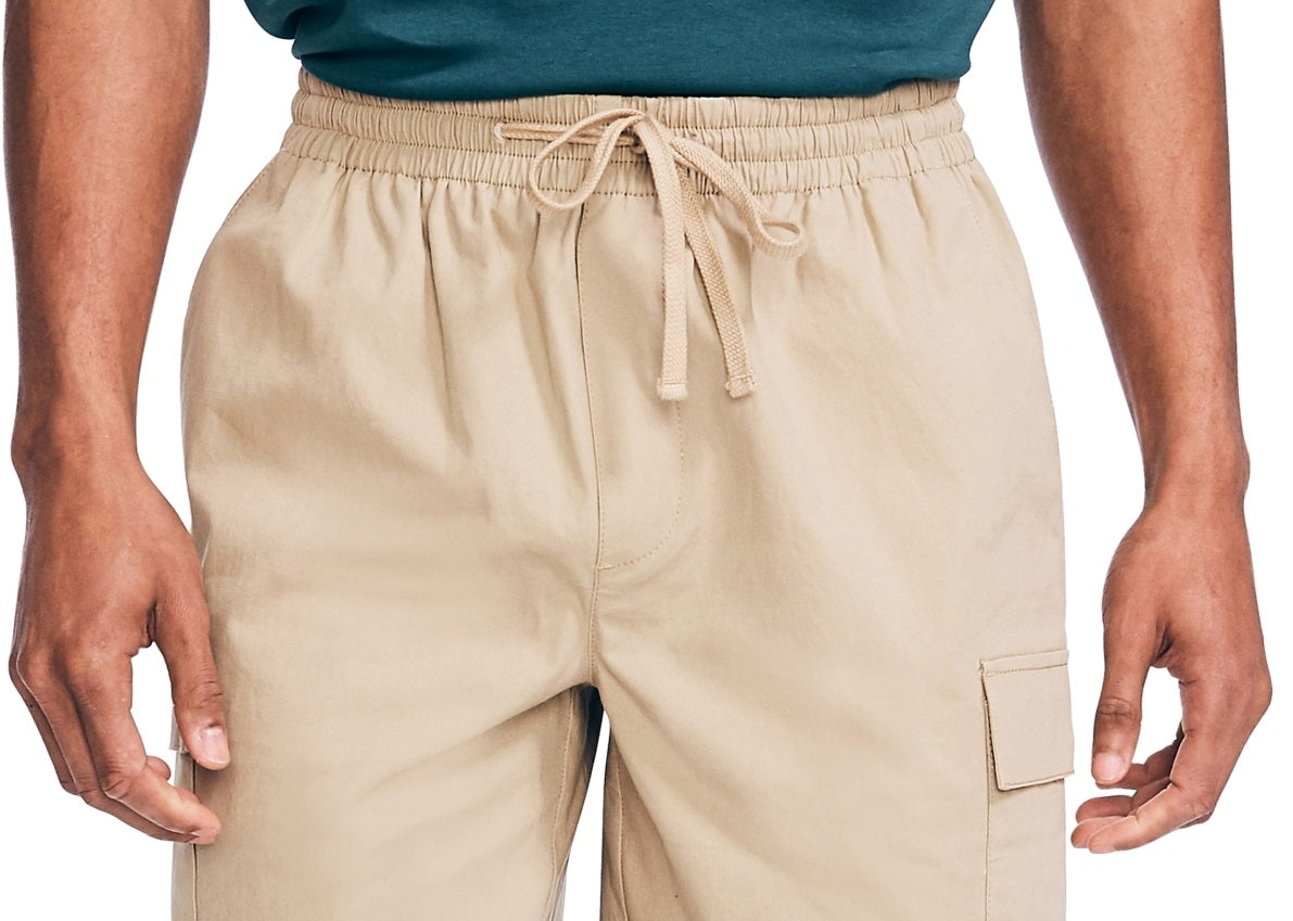 Shorts cargo masculino Nautica Boardwalk marrom, tamanho médio