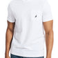 Camiseta masculina Nautica Classic Fit Solid com gola redonda e bolso, branca, tamanho XXX-G