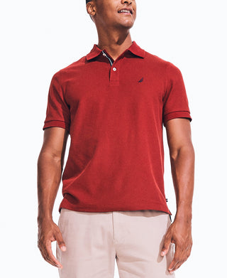 Camisa polo masculina Nautica Classic Fit Solid Deck vermelha tamanho pequeno