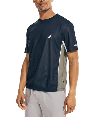 Camiseta Nautica Masculina Navtech Performance Colorblock Azul Tamanho XX-G