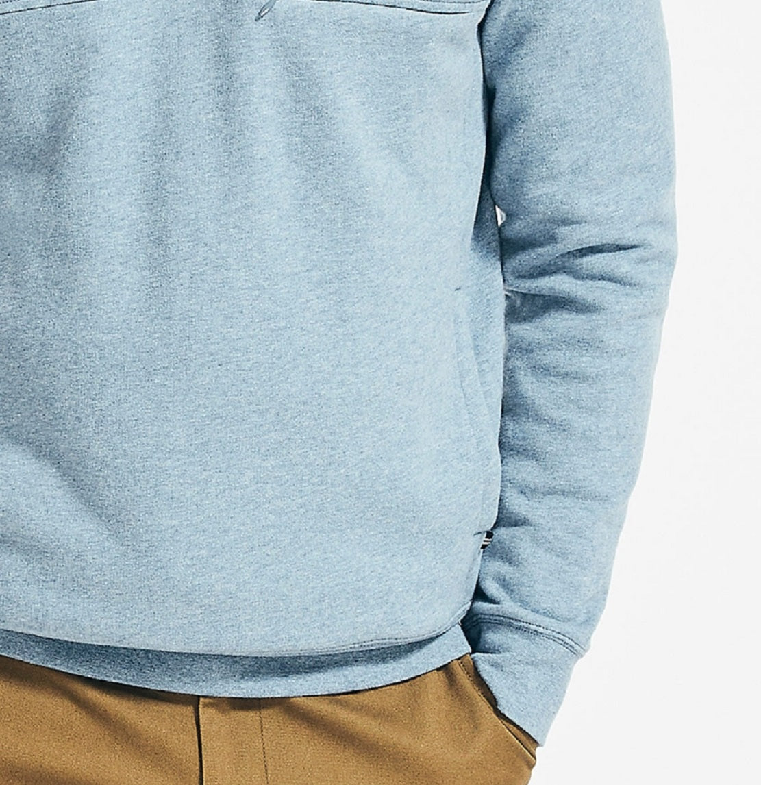 Moletom Nautica Masculino J Class Classic Fit com Zíper 1/4 Azul Tamanho P