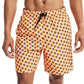 Shorts de natação masculino Nautica com estampa de concha, tamanho GG, laranja