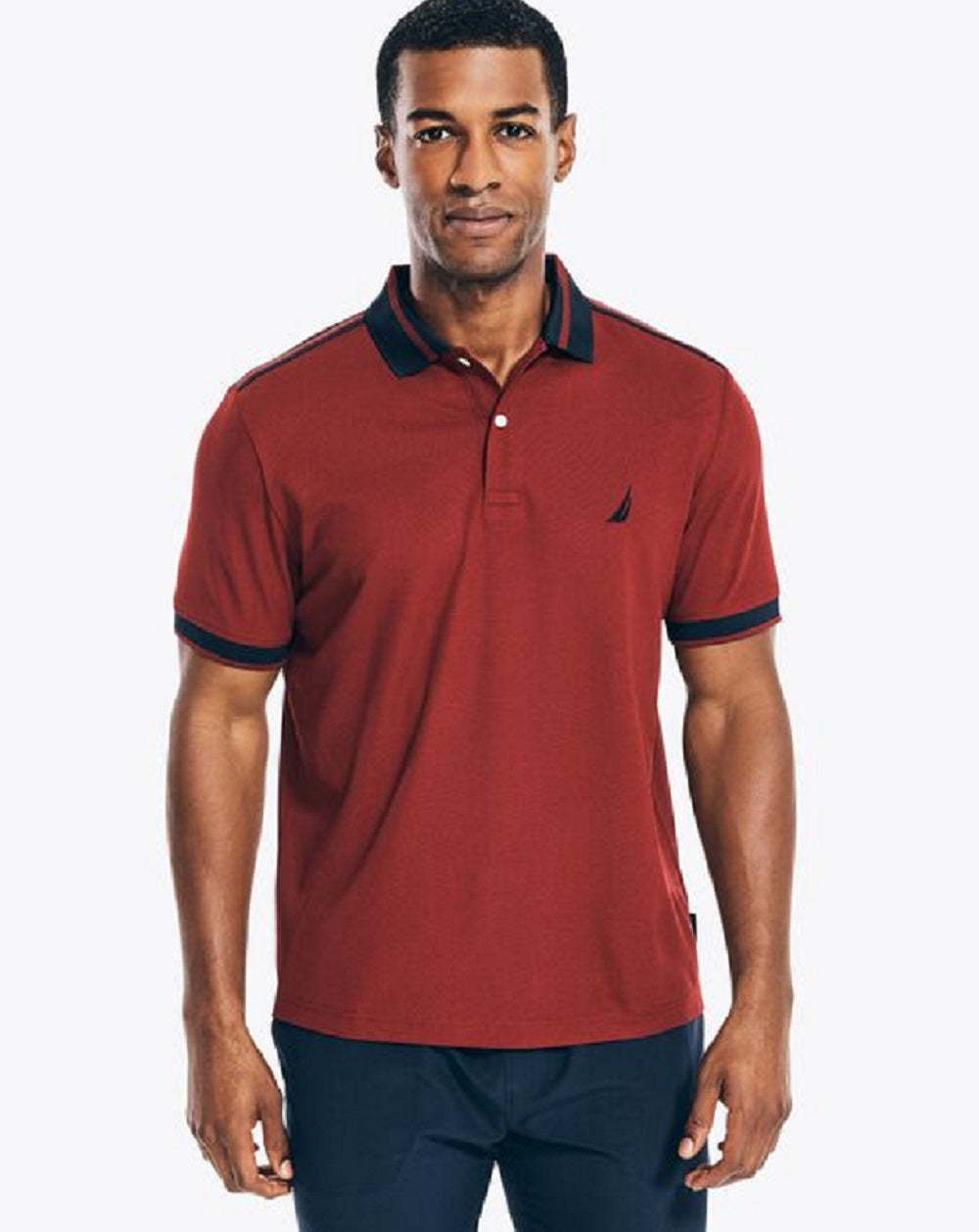 Camisa polo masculina Nautica Navtech vermelha tamanho X-Large