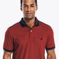 Camisa polo masculina Nautica Navtech vermelha tamanho X-Large