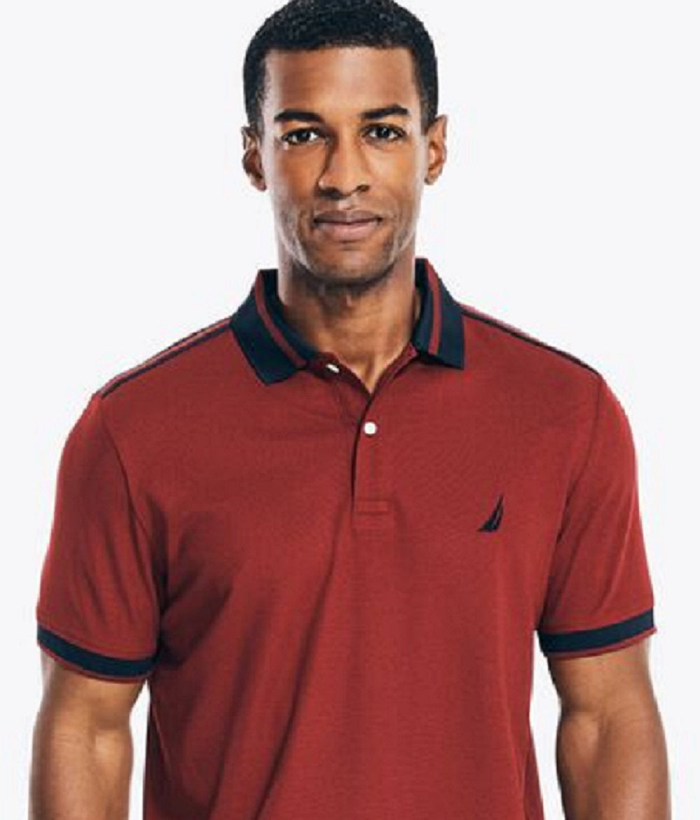 Camisa polo masculina Nautica Navtech vermelha tamanho X-Large