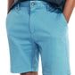 Calções de convés Nautica Stretch Classic Fit para homem, azul, tamanho 36