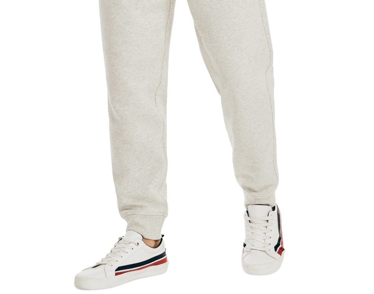 Calça de moletom masculina Nautica, branca, tamanho médio