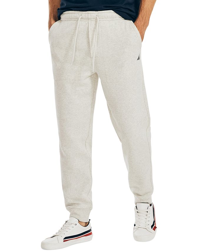 Calça de moletom masculina Nautica, branca, tamanho médio